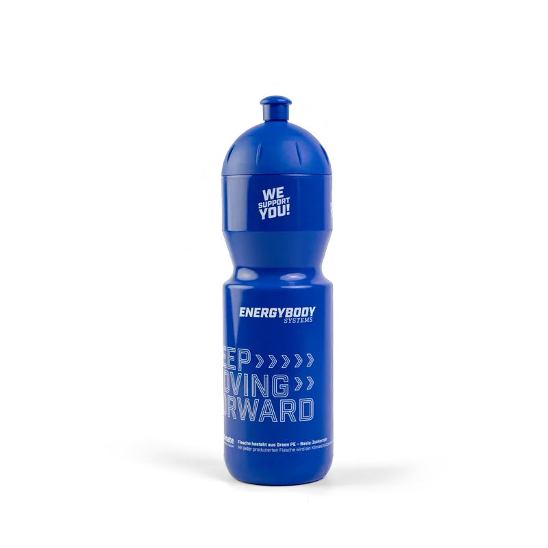 Drinking bottle with push-pull closure